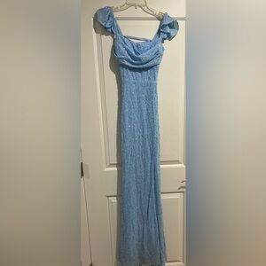 Windsor Light Blue Maxi Dress